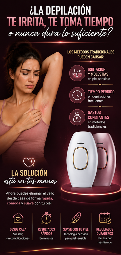 Depiladora IPL para Uso en Casa