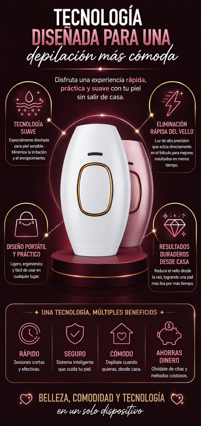 Depiladora IPL para Uso en Casa