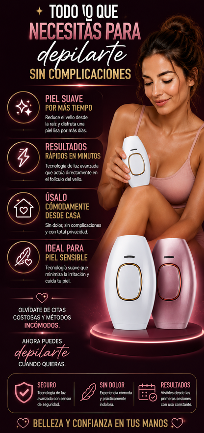 Depiladora IPL para Uso en Casa