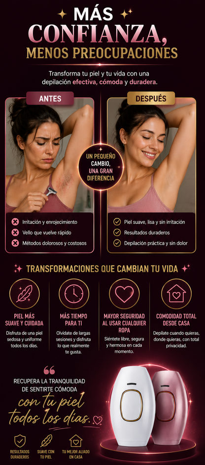 Depiladora IPL para Uso en Casa